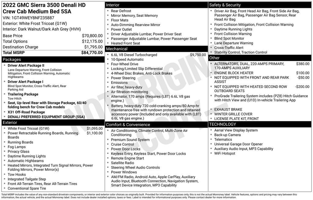 2022 GMC Sierra 3500HD Denali