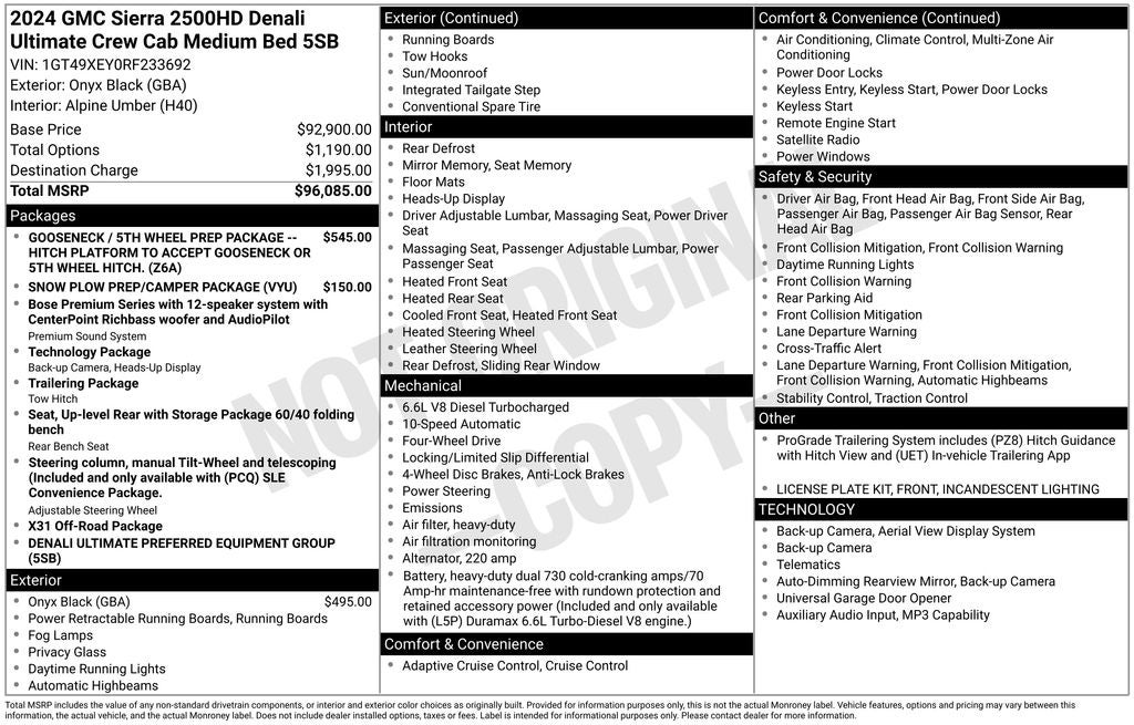 2024 GMC Sierra 2500HD Denali Ultimate