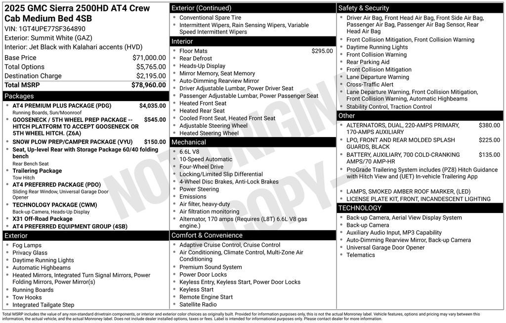 2025 GMC Sierra 2500HD AT4