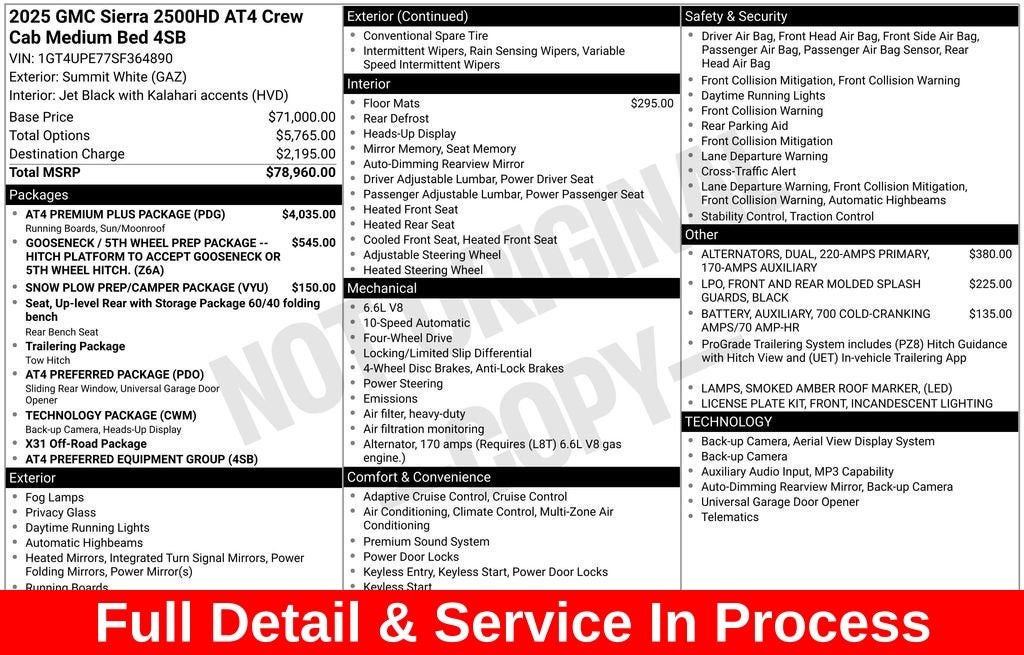 2025 GMC Sierra 2500HD AT4
