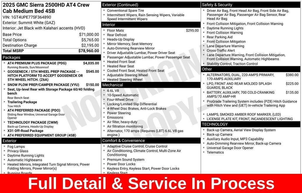 2025 GMC Sierra 2500HD AT4