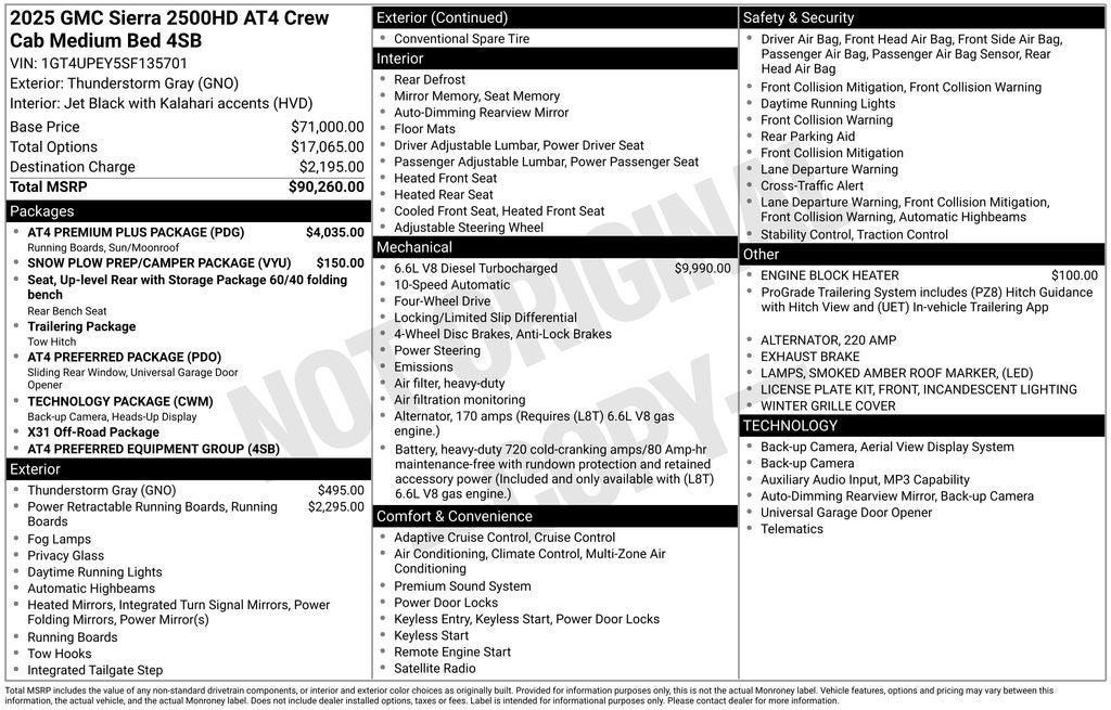 2025 GMC Sierra 2500HD AT4