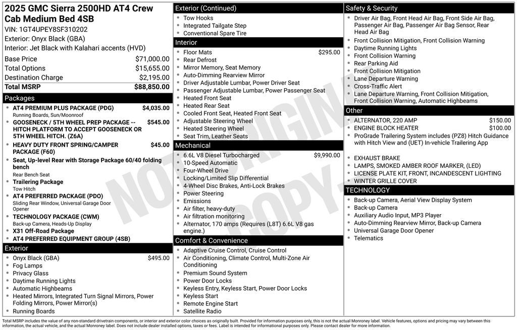 2025 GMC Sierra 2500HD AT4
