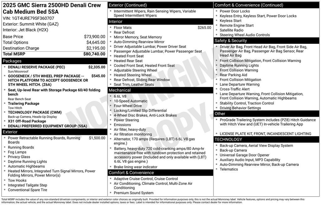 2025 GMC Sierra 2500HD Denali