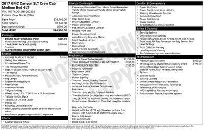 2017 GMC Canyon SLT