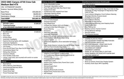 2023 GMC Canyon AT4X