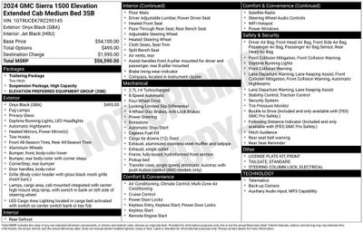 2024 GMC Sierra 1500 Elevation