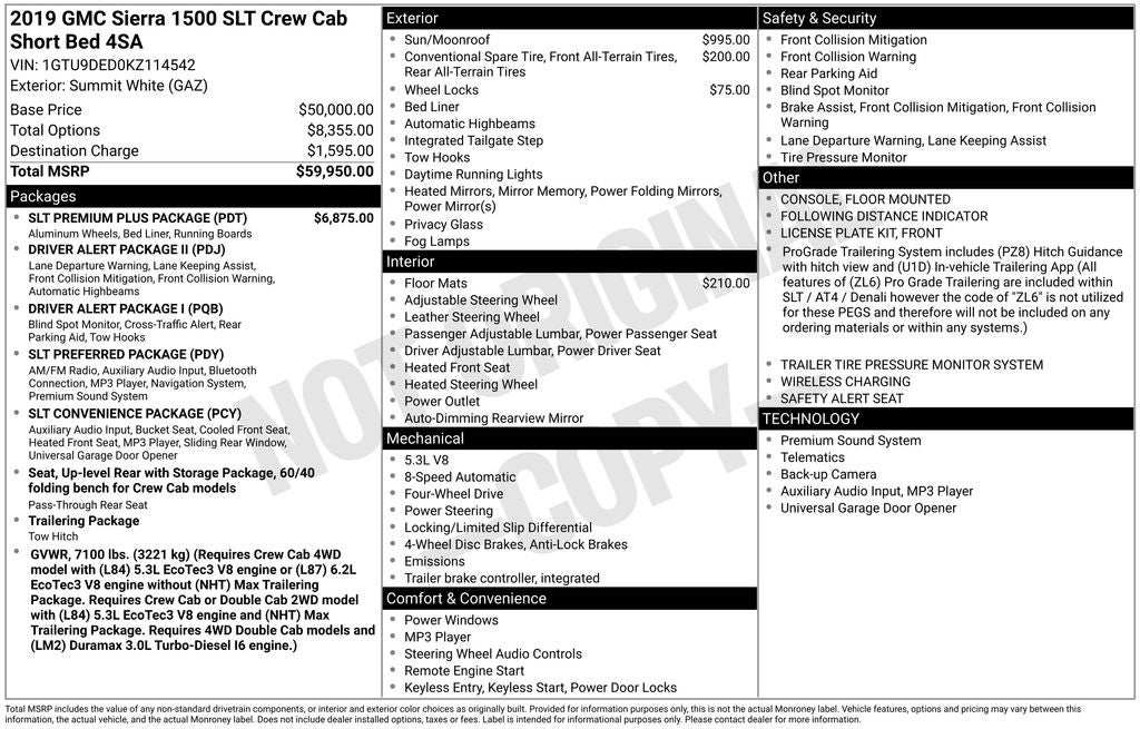 2019 GMC Sierra 1500 SLT