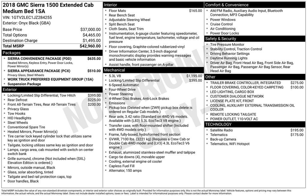 2018 GMC Sierra 1500 Base