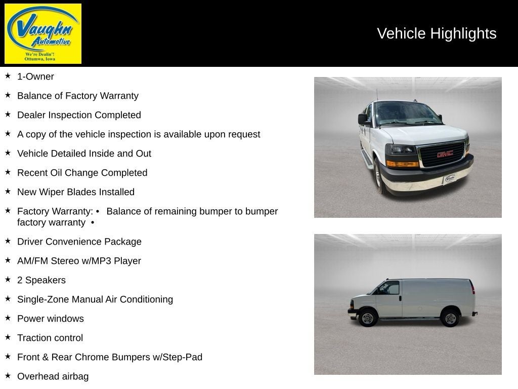 2024 GMC Savana 2500 Work Van