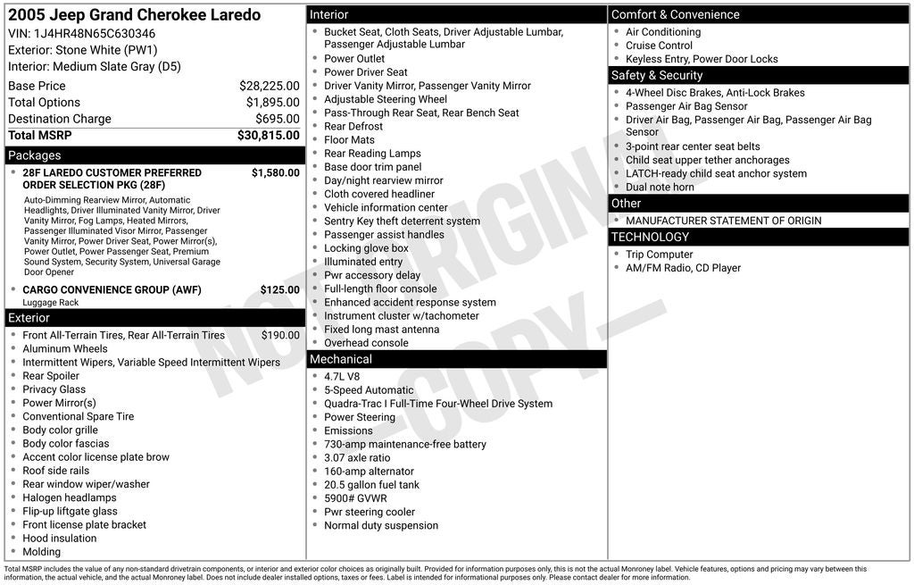 2005 Jeep Grand Cherokee Laredo