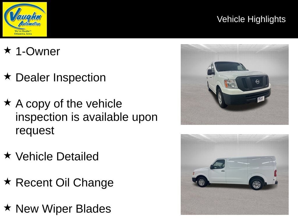 2015 Nissan NV1500 SV