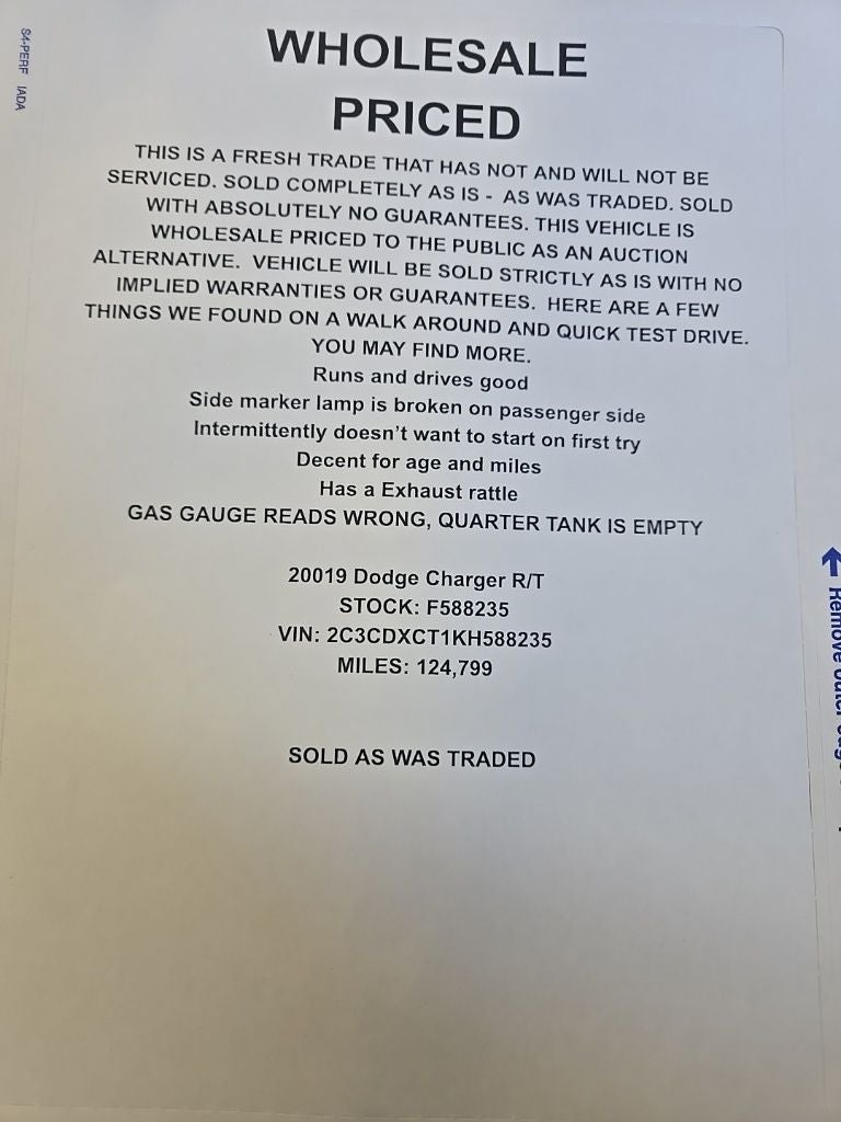 2019 Dodge Charger R/T