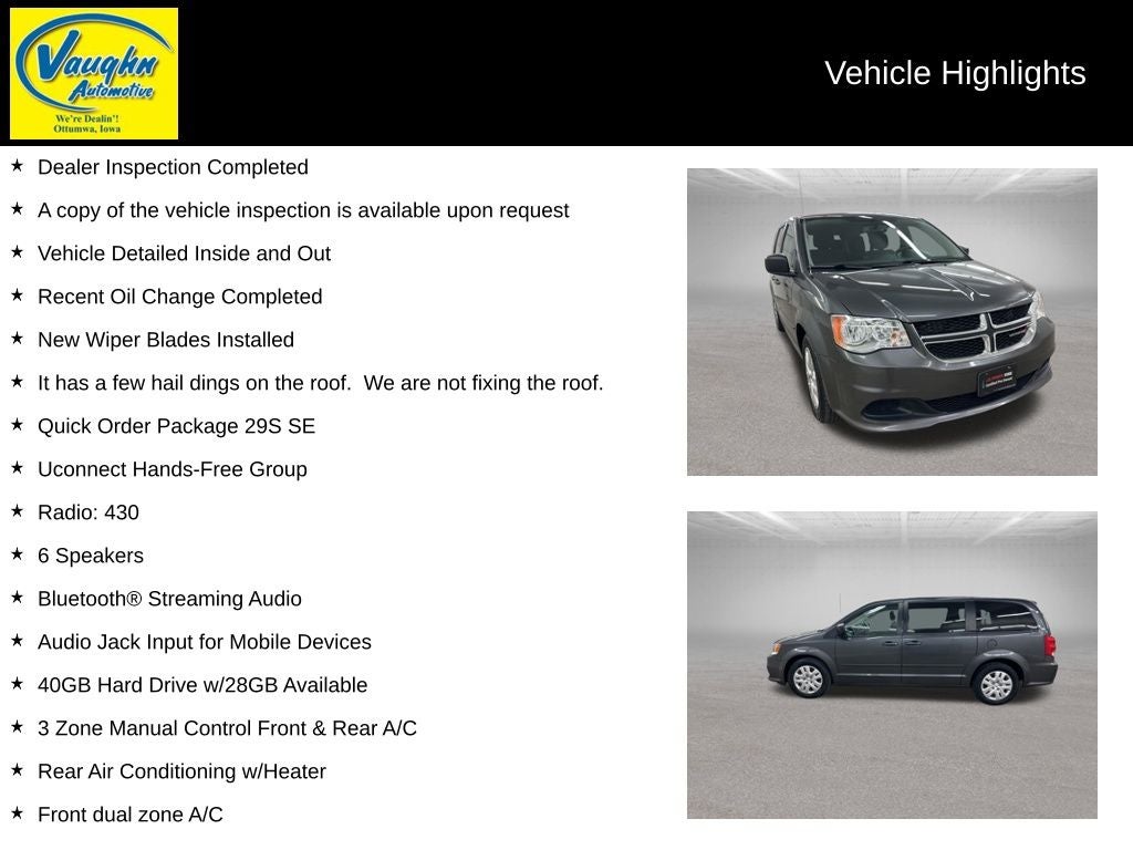 2017 Dodge Grand Caravan SE