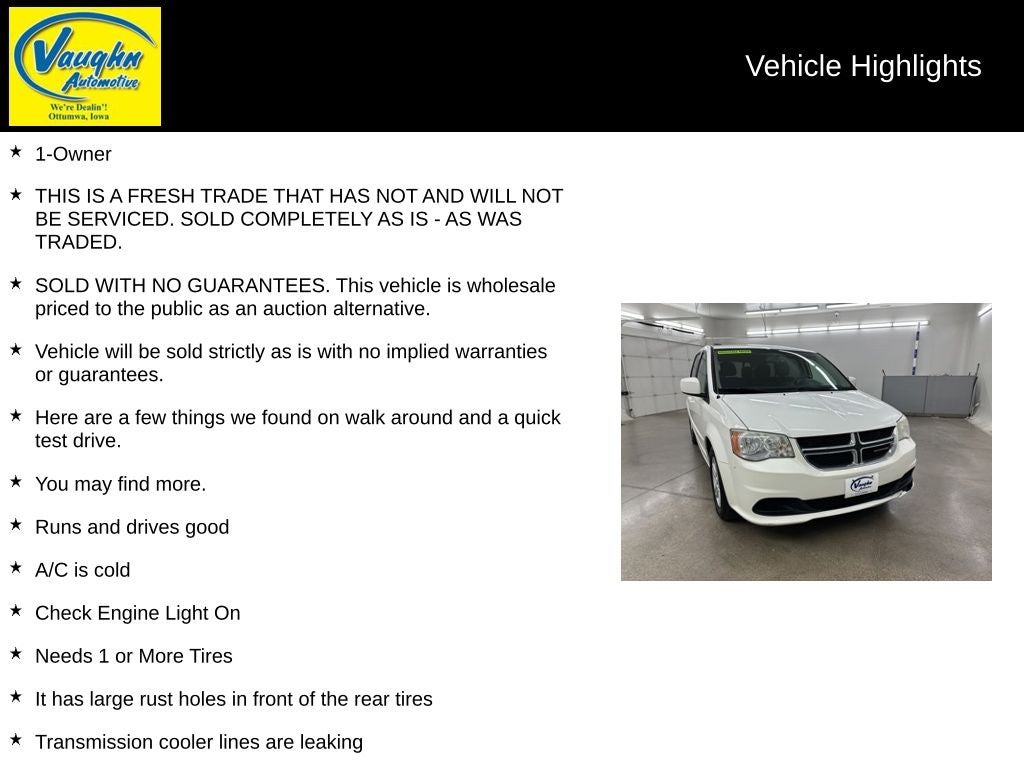 2012 Dodge Grand Caravan SXT