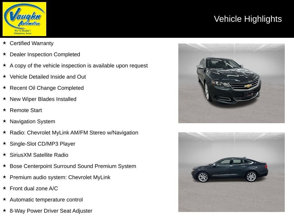 2018 Chevrolet Impala Premier 2LZ