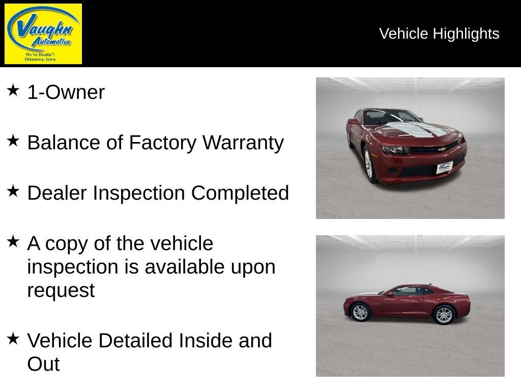 2014 Chevrolet Camaro 2LS