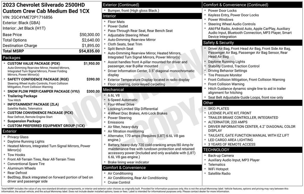 2023 Chevrolet Silverado 2500HD Custom
