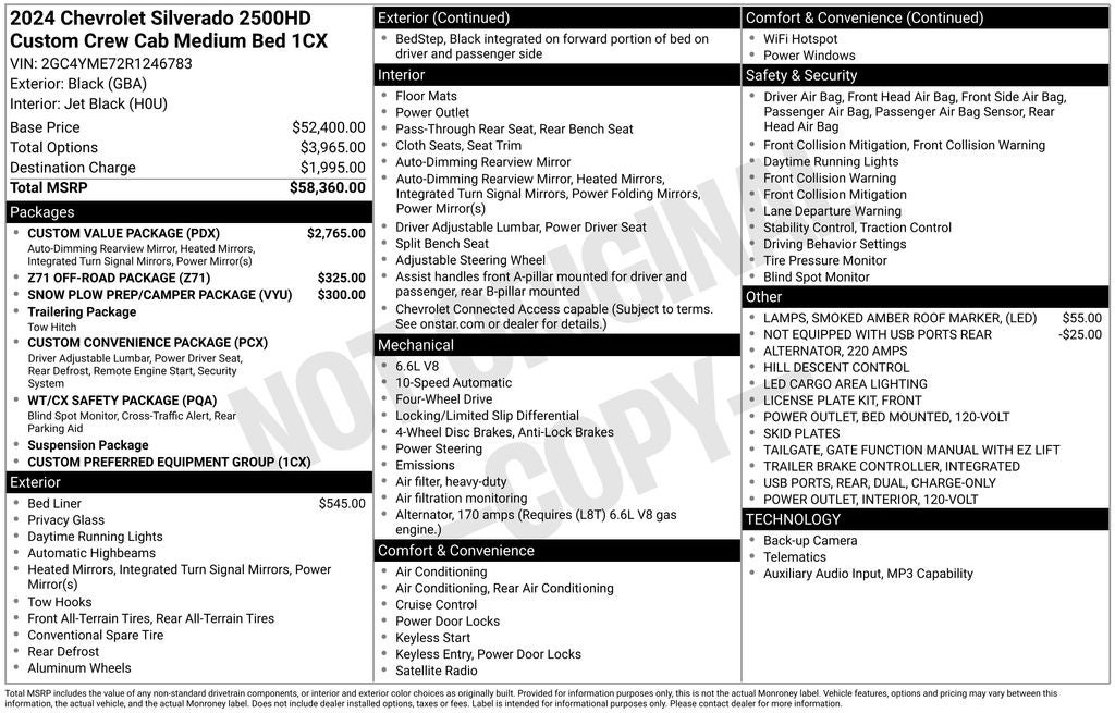 2024 Chevrolet Silverado 2500HD Custom