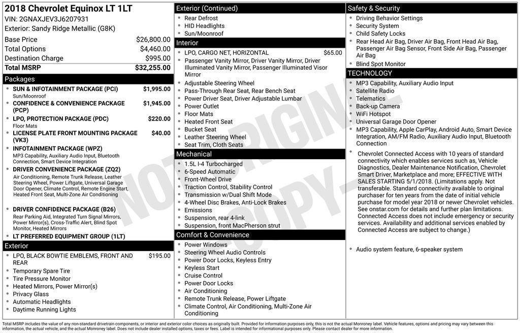 2018 Chevrolet Equinox LT