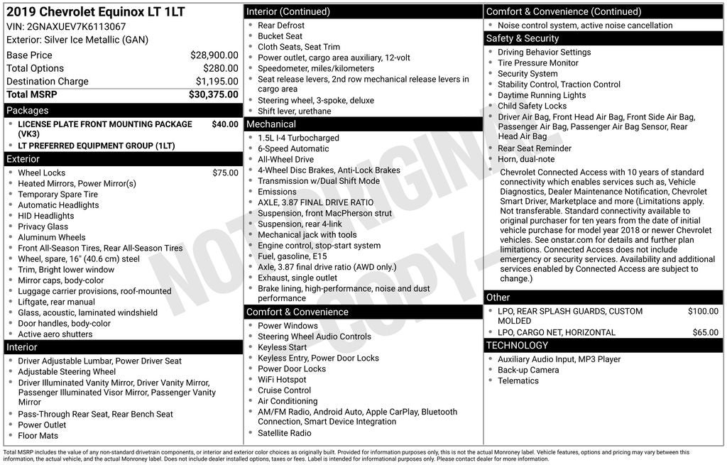 2019 Chevrolet Equinox LT