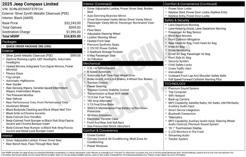 2025 Jeep Compass Limited