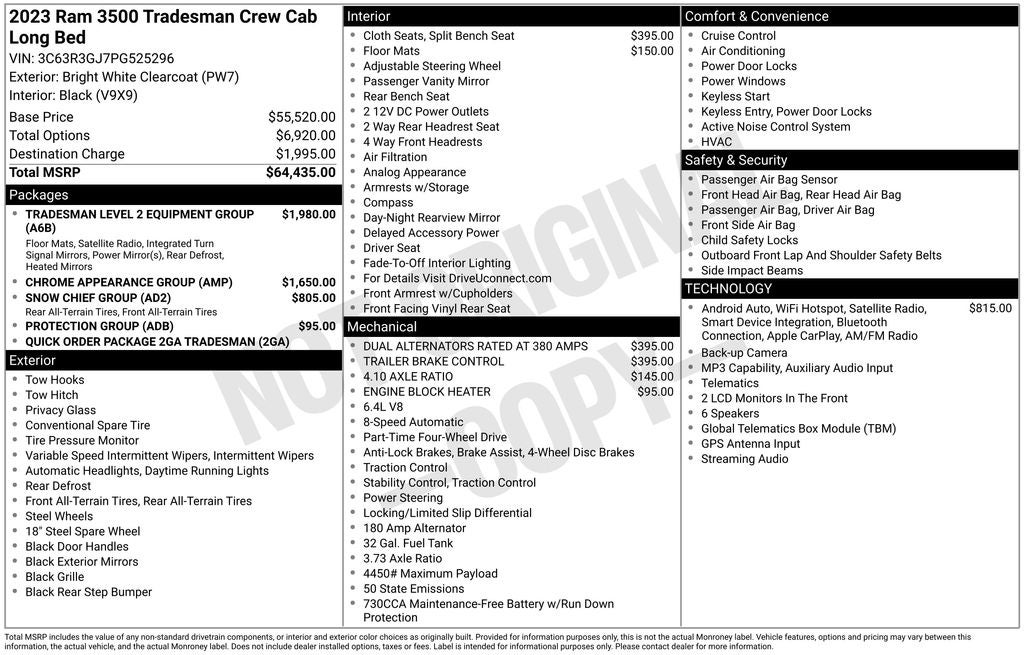 2023 RAM 3500 Tradesman