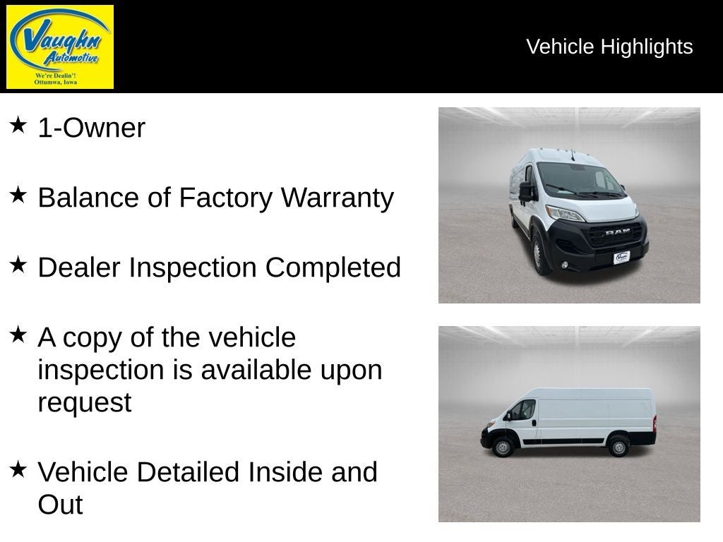 2024 RAM ProMaster 3500 High Roof