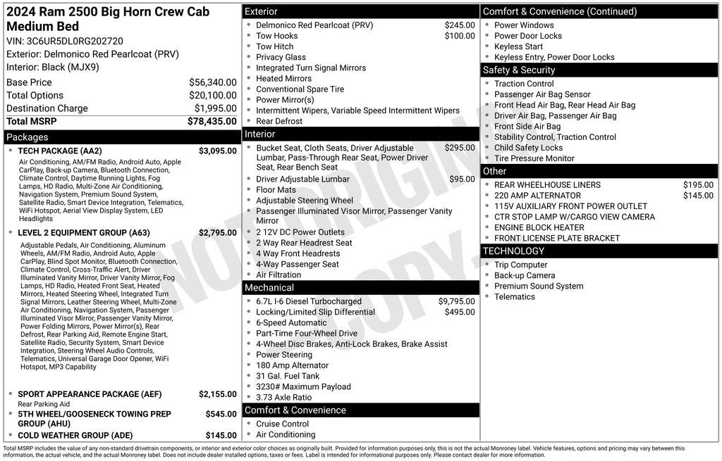 2024 RAM 2500 Big Horn