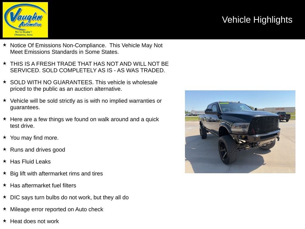 2014 RAM 2500 Laramie Longhorn