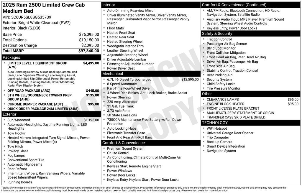 2025 RAM 2500 Limited