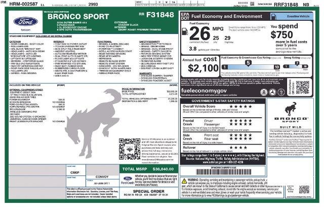 2024 Ford Bronco Sport Outer Banks