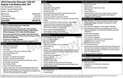 2026 Chevrolet Silverado 1500 WT