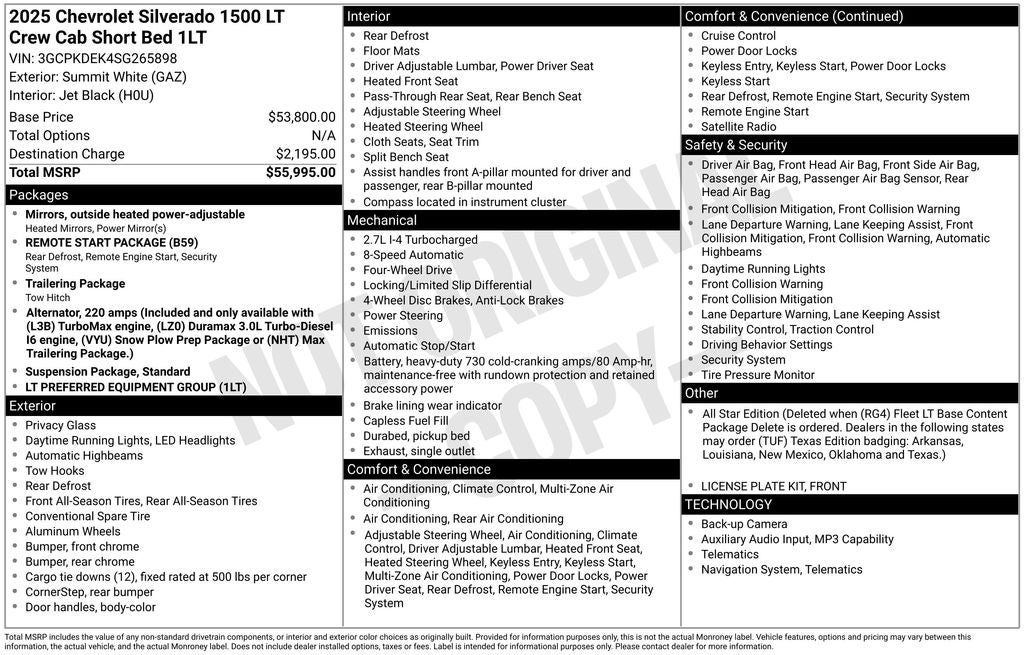 2025 Chevrolet Silverado 1500 LT LT1