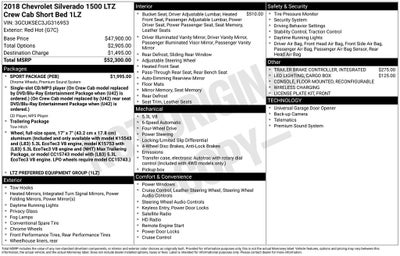 2018 Chevrolet Silverado 1500 LTZ 1LZ
