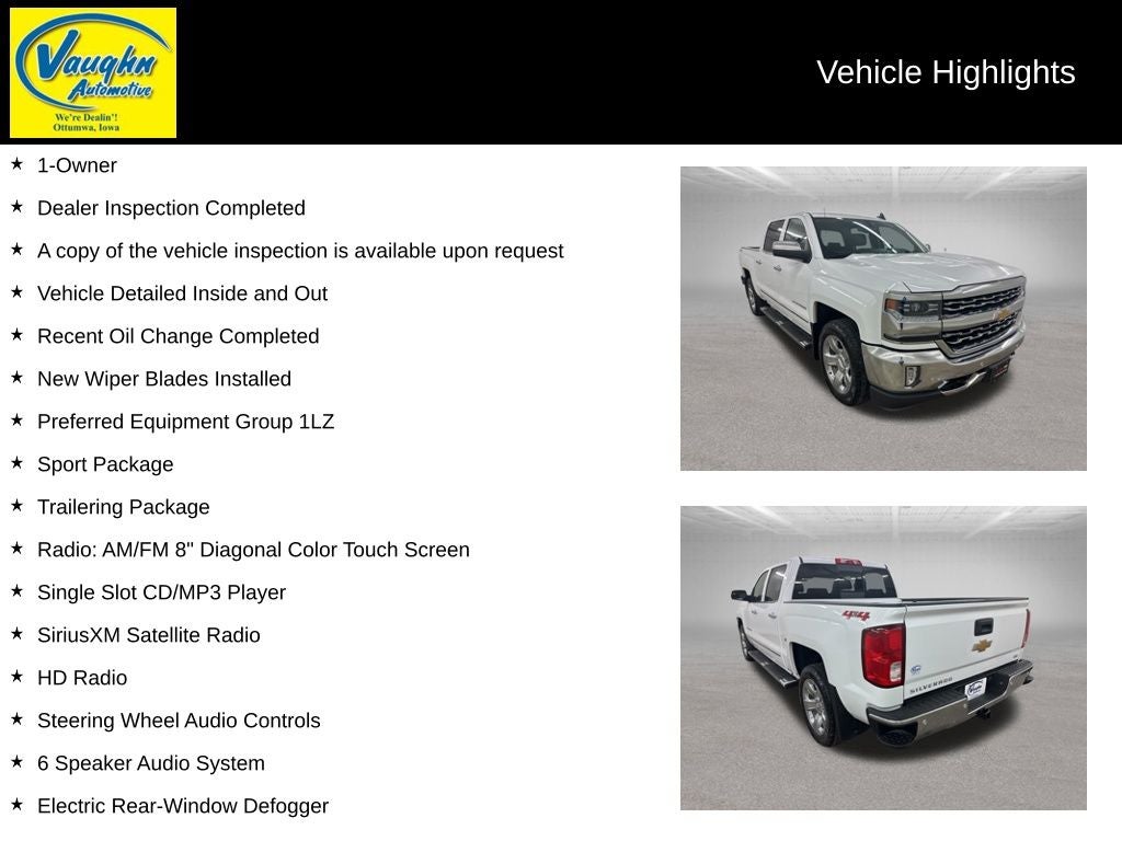 2018 Chevrolet Silverado 1500 LTZ 1LZ