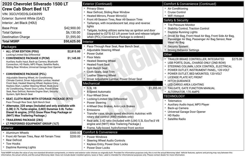 2020 Chevrolet Silverado 1500 LT