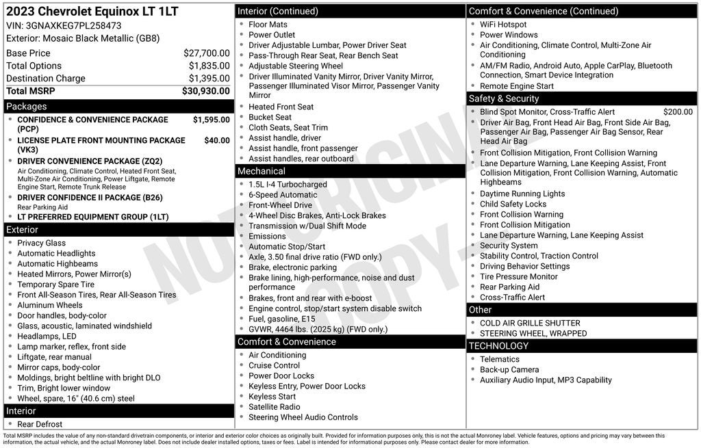 2023 Chevrolet Equinox LT 1.5T's photo