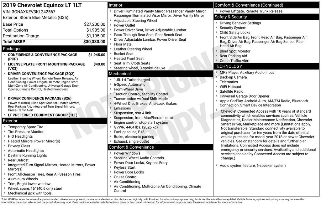 2019 Chevrolet Equinox LT