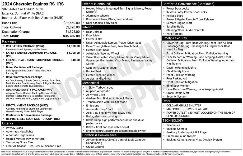 2024 Chevrolet Equinox RS