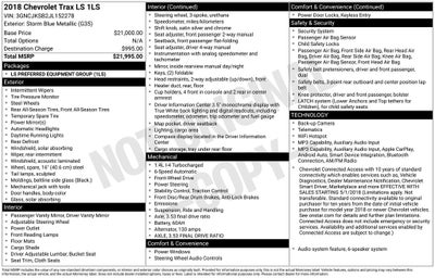 2018 Chevrolet Trax LS