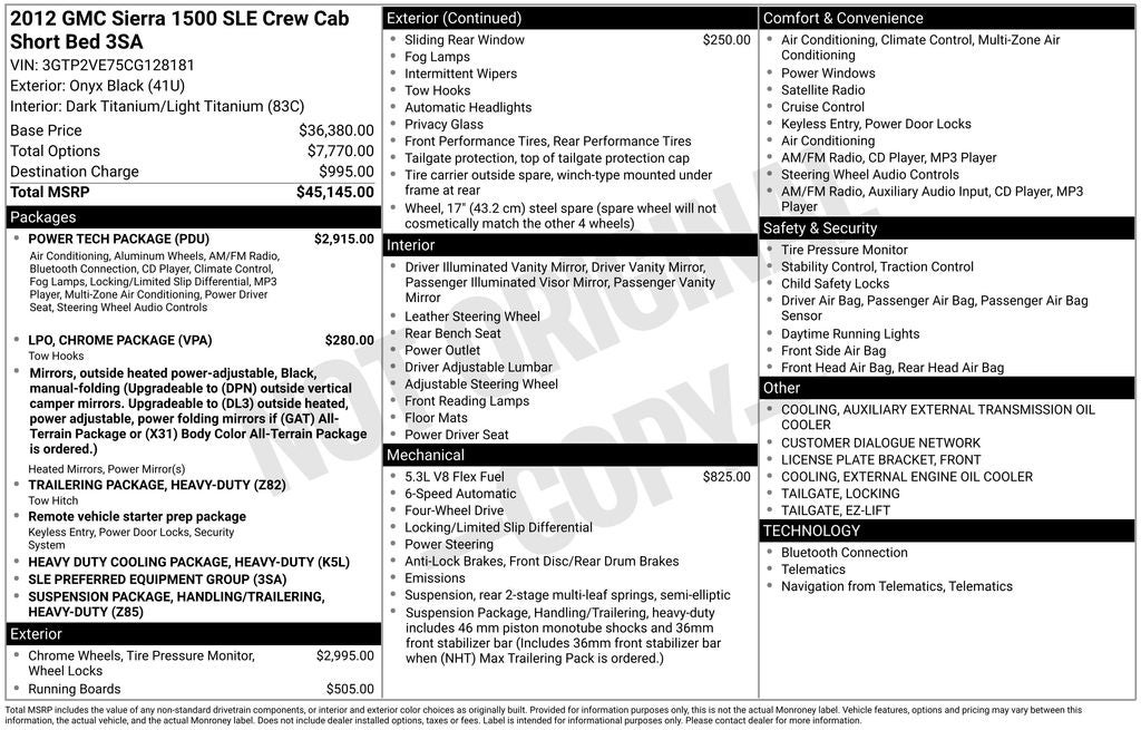 2012 GMC Sierra 1500 SLE