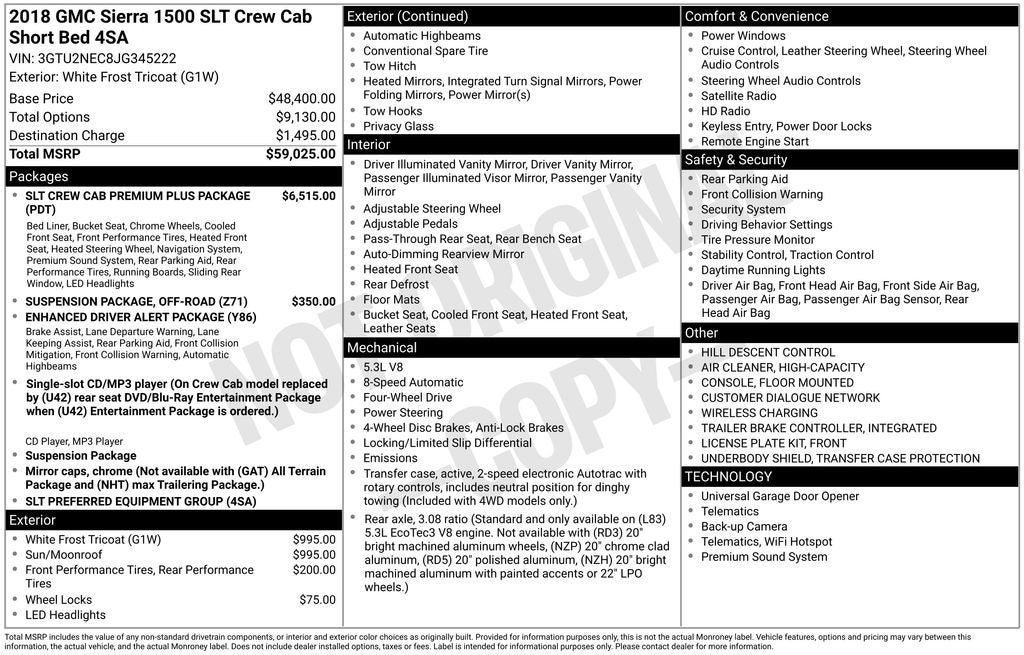 2018 GMC Sierra 1500 SLT