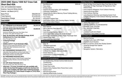 2025 GMC Sierra 1500 SLT