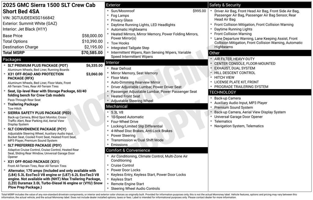 2025 GMC Sierra 1500 SLT