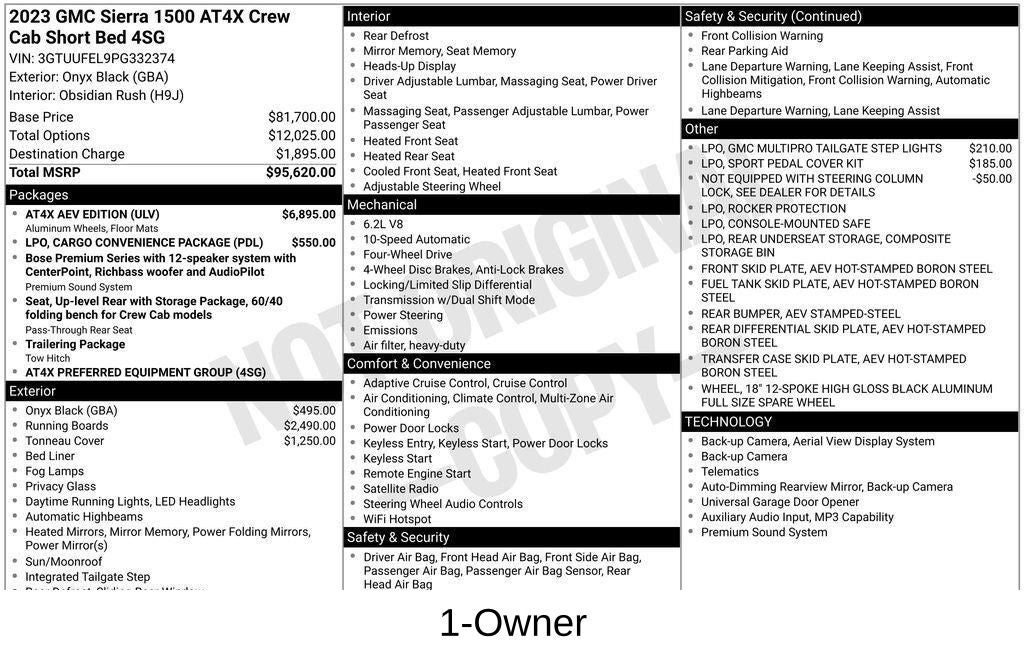 2023 GMC Sierra 1500 AT4X