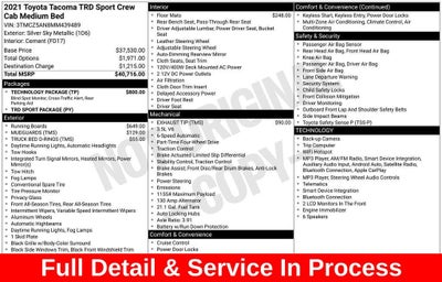 2021 Toyota Tacoma TRD Sport V6