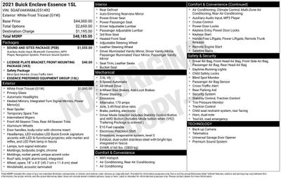 2021 Buick Enclave Essence