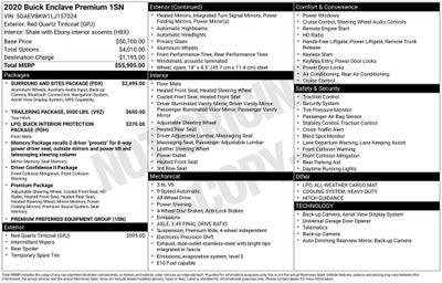 2020 Buick Enclave Premium Group