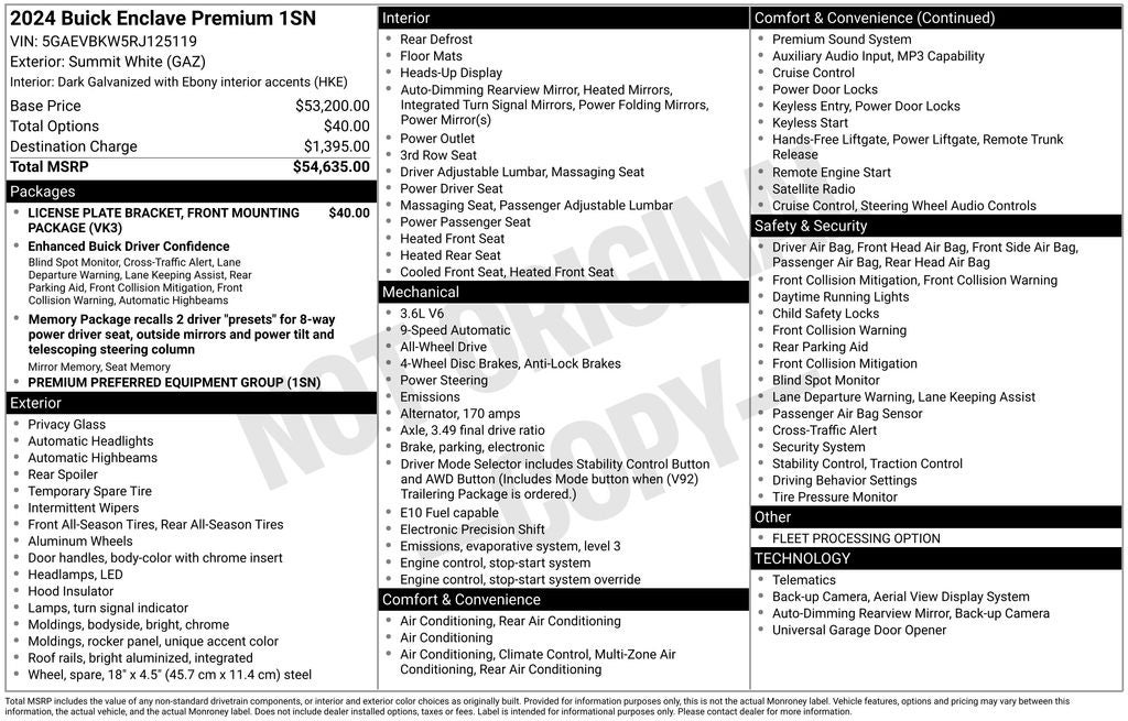 2024 Buick Enclave Premium Group